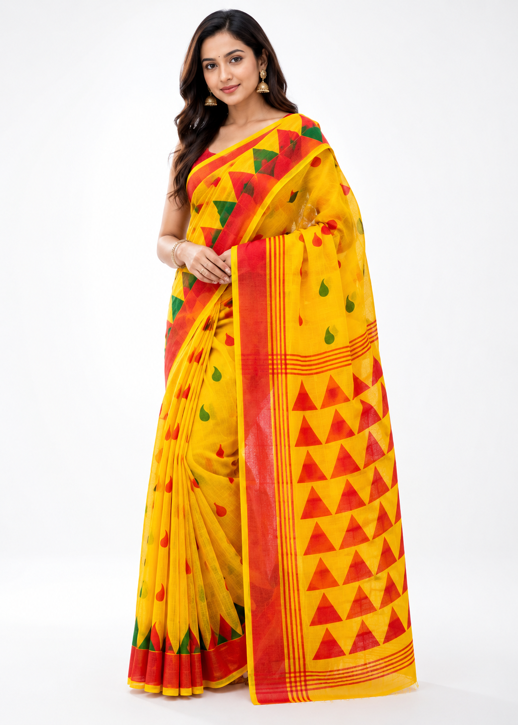 Print Handloom Saree