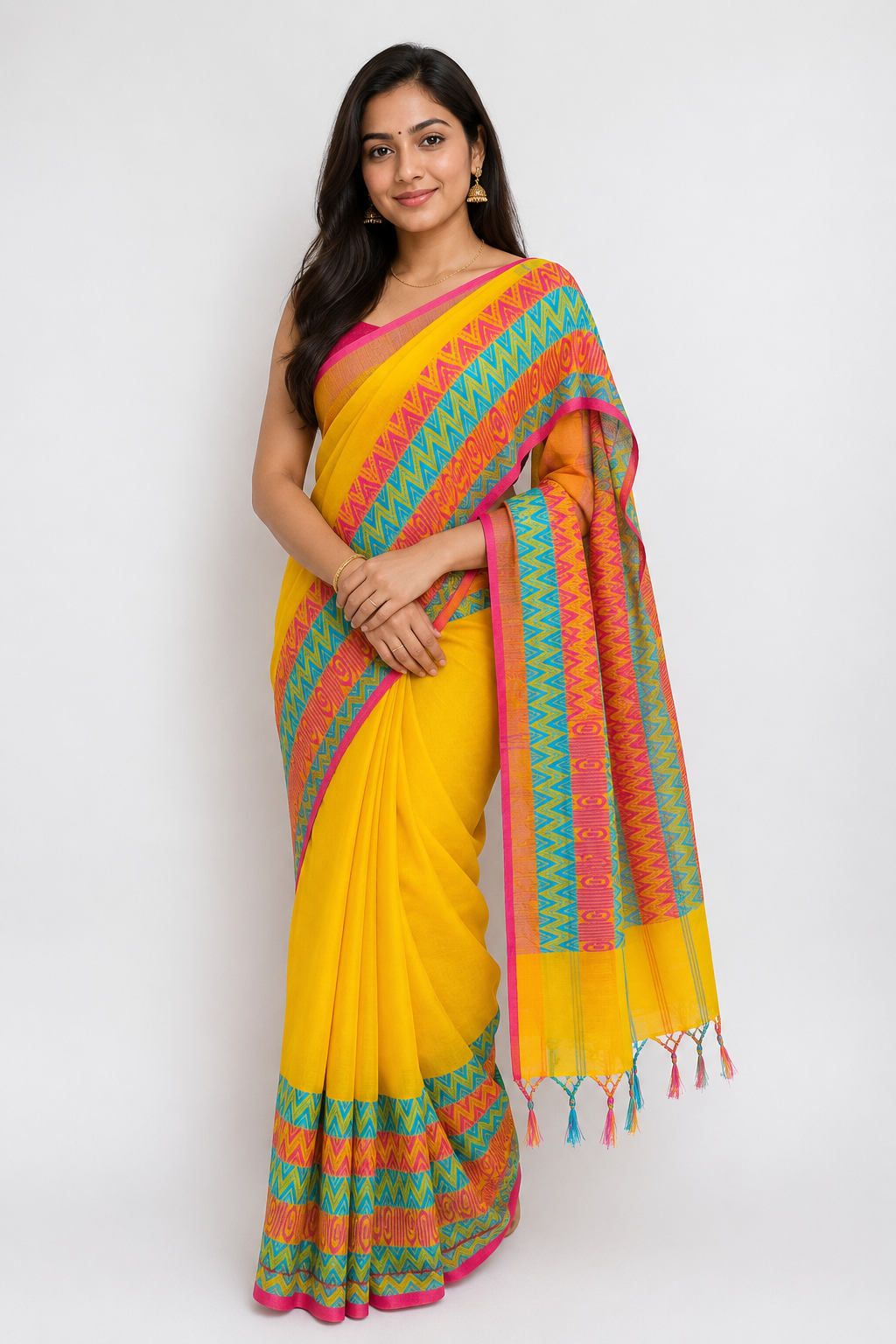Baganpuri Khadi Handloom Saree