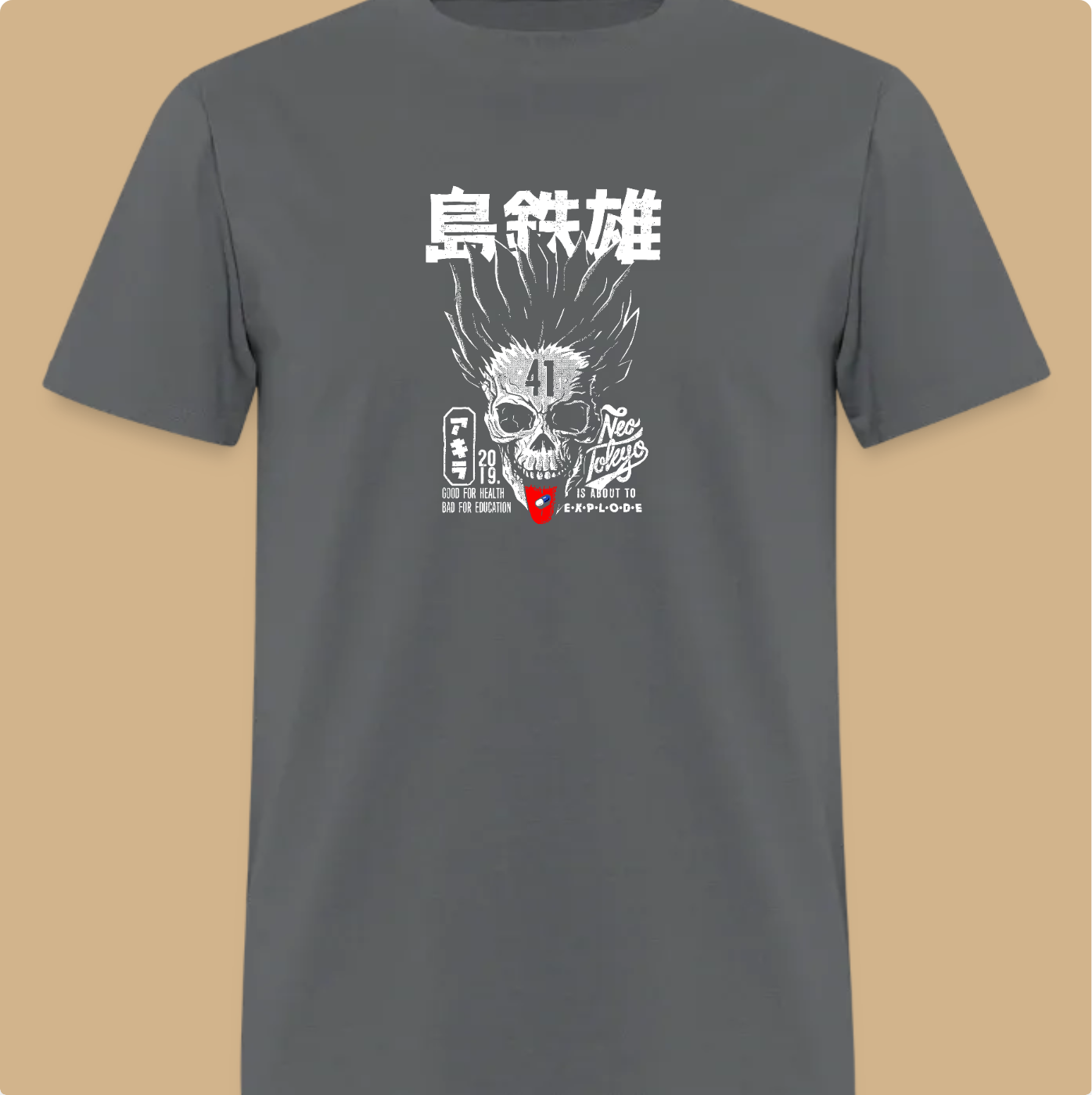 Japanese Skull Graphic Tee