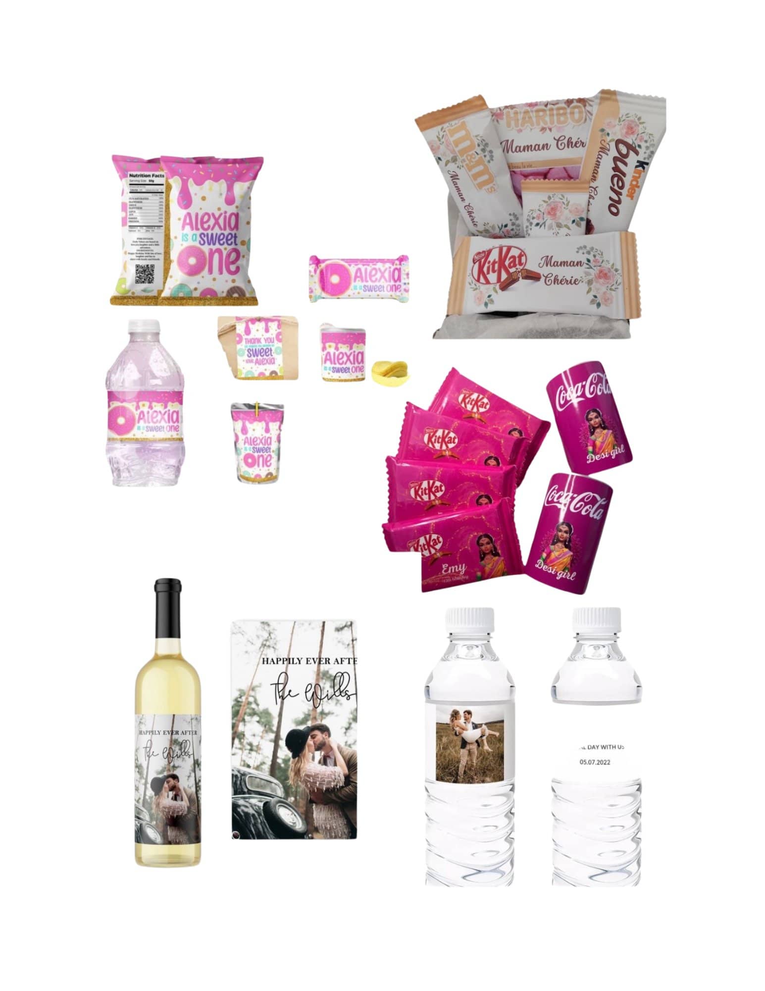 Emballages & étiquettes personnalisés autocollants – douceurs & cadeaux pour tous vos évènements