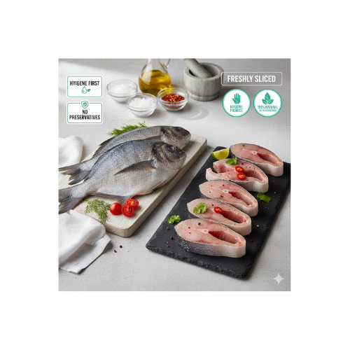 Black Pomfret (Halwa Fish) - Curry Cut/Steaks