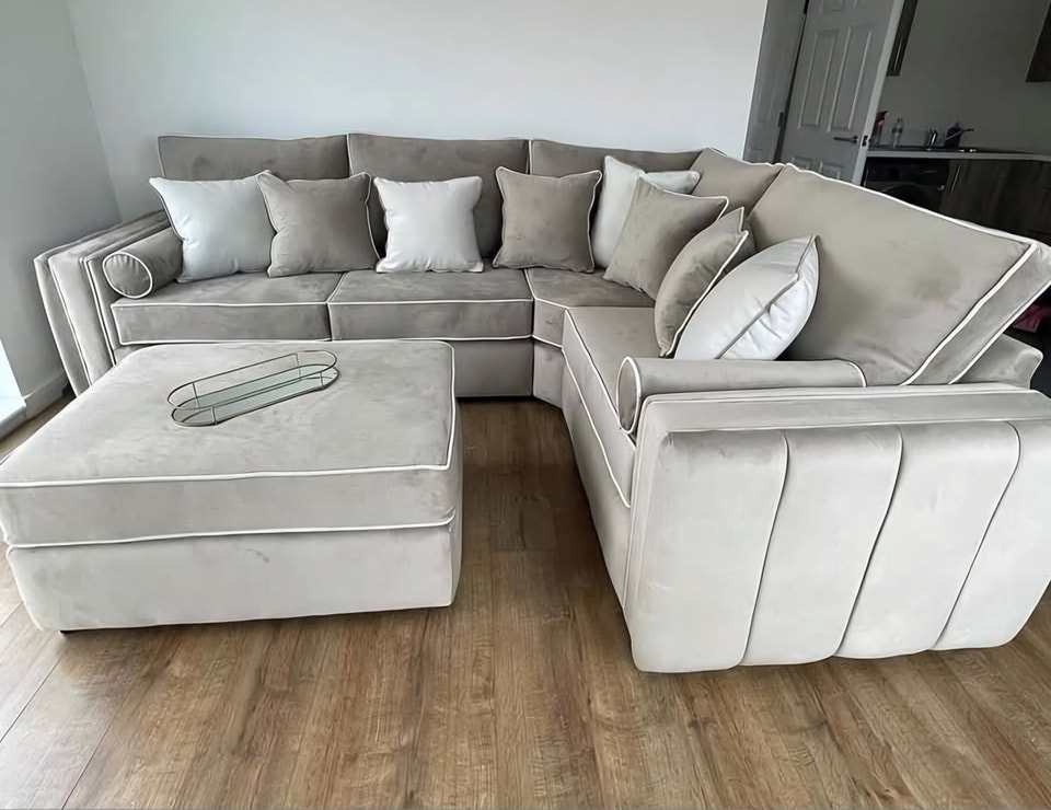 Lilly Corner And 2+3 Seater Sofa Set