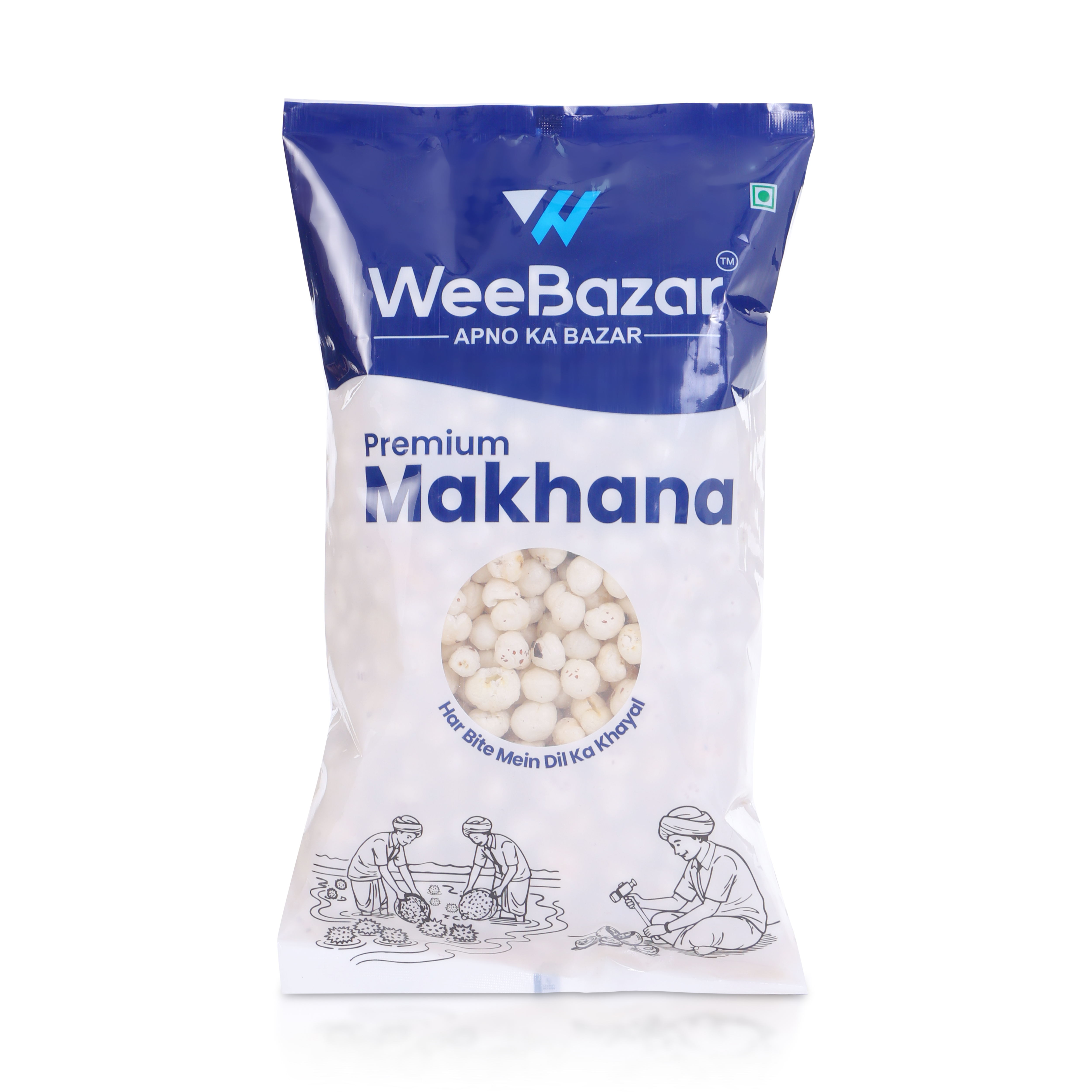Premium White Makhana - 250 gm