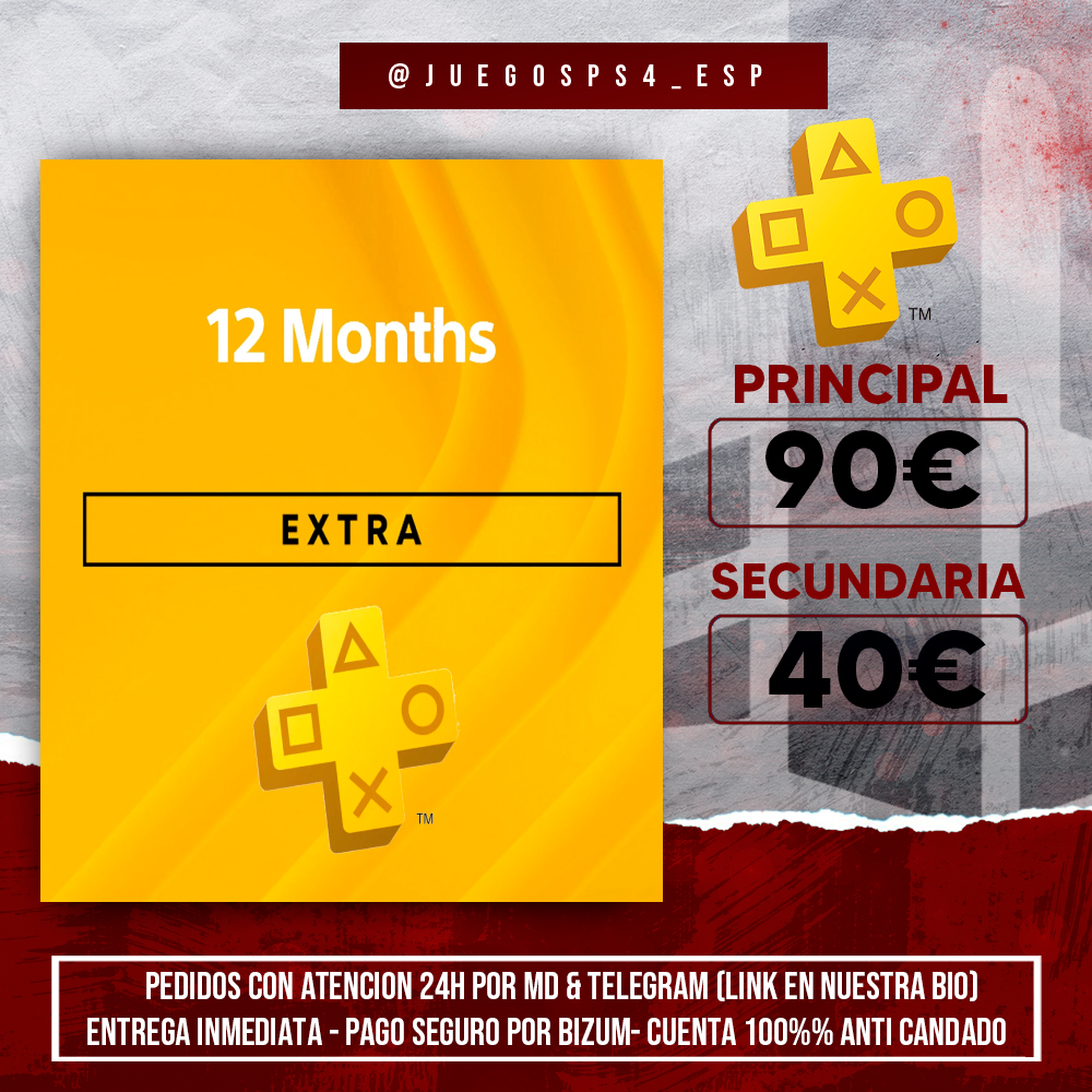 PlayStation Plus Extra 12 Meses