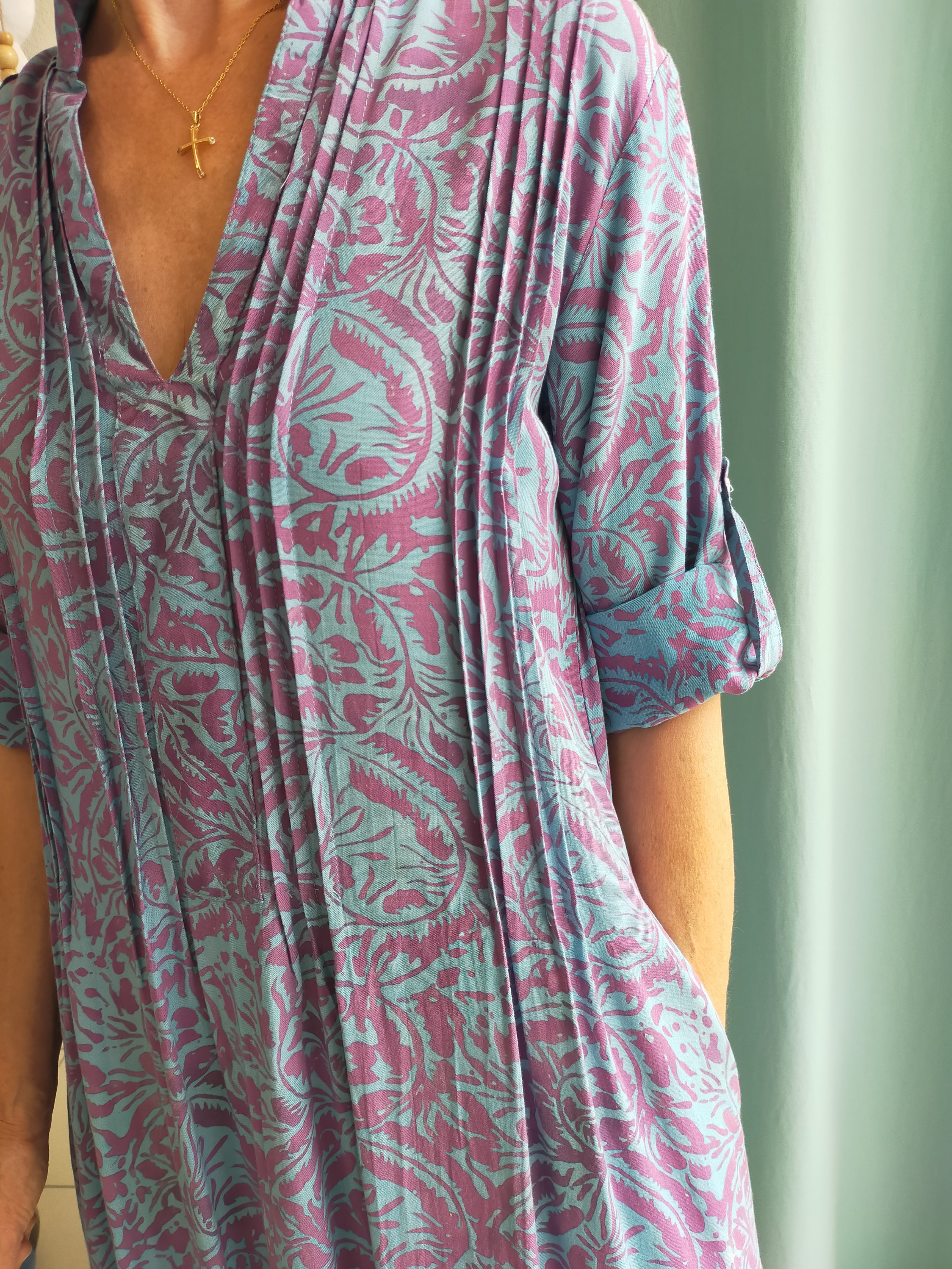 Robe longue imprimée