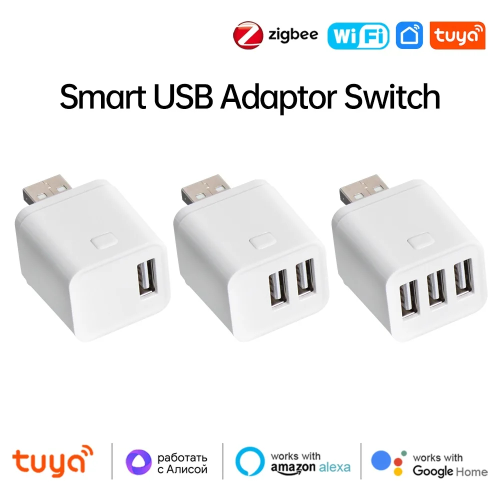 Tuya Smart WiFi Micro USB Adaptor Switch 5V Mini2 USB Power Adaptor Alexa