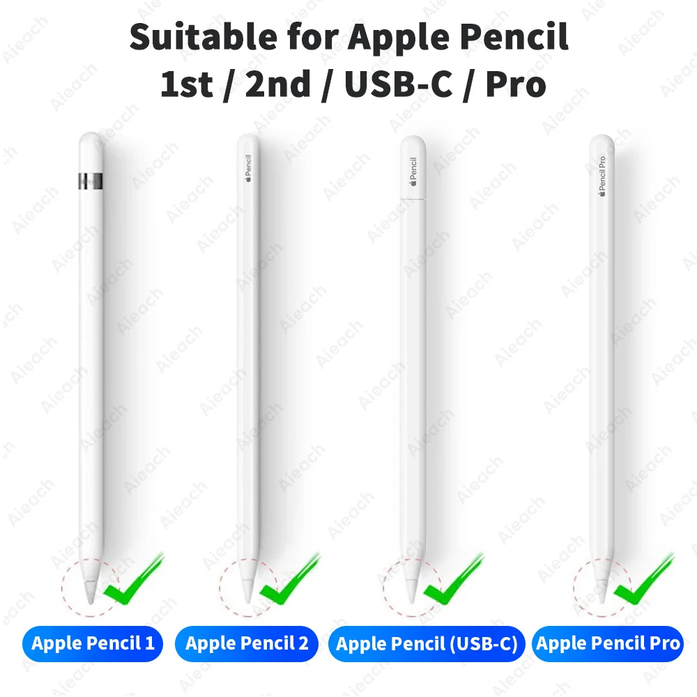 Pencil Tips For Apple Pencil 1st 2nd Generation Double Layer 2B & HB & Thin Tip