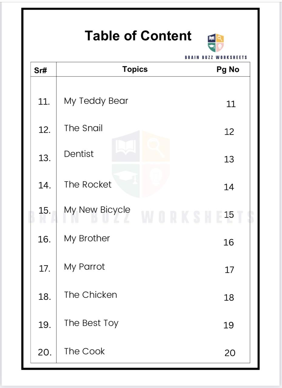 Reading Comprehension Workbook