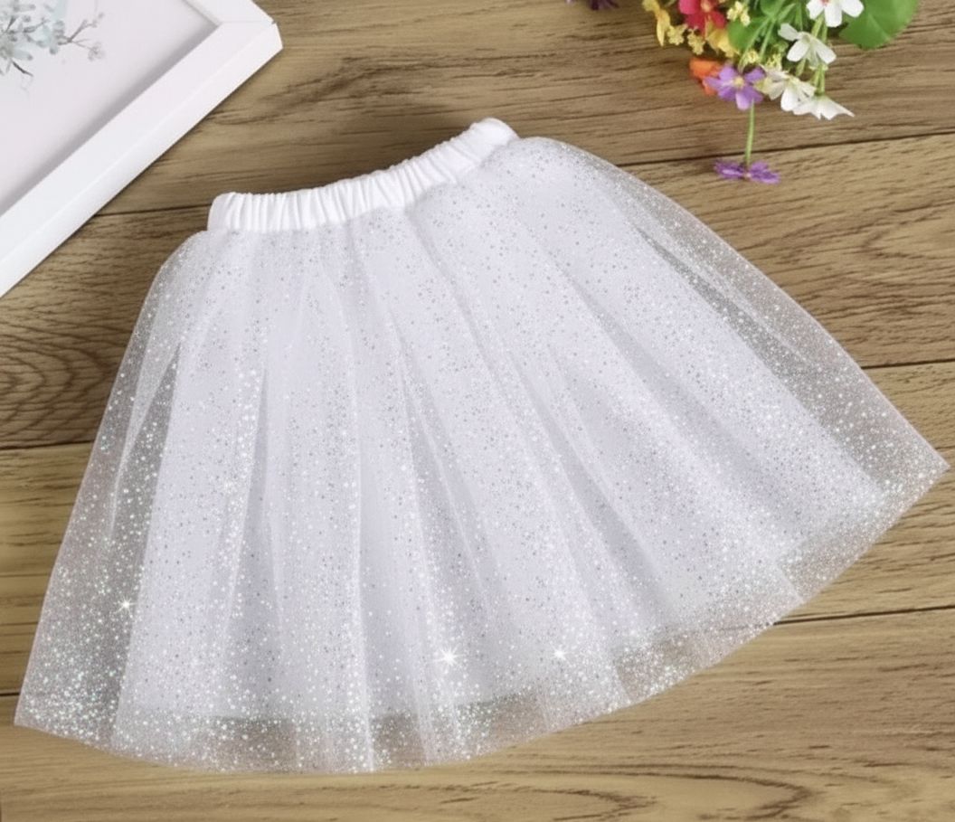 Saia Tule com glitter