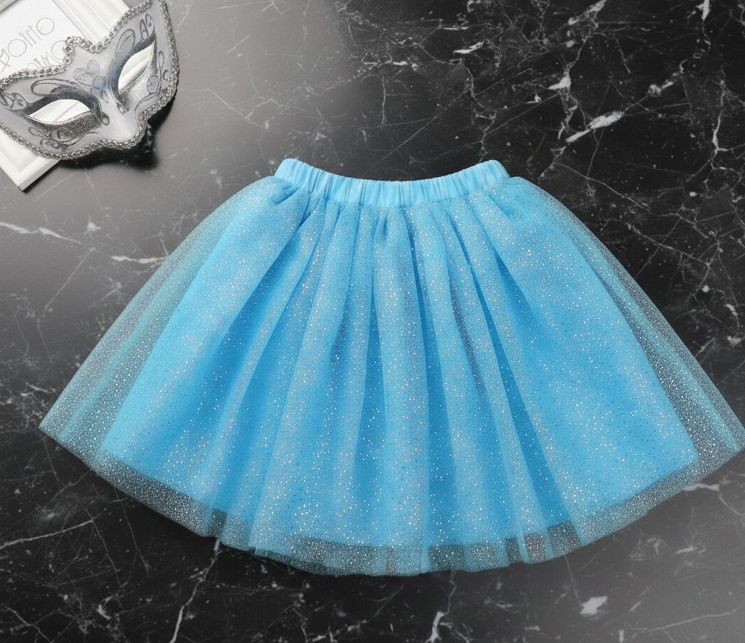 Saia Tule com glitter