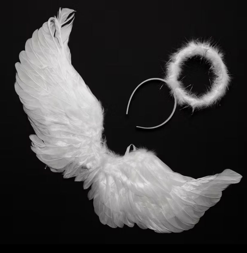 Kit Fantasia Asa e Auréola de Anjo