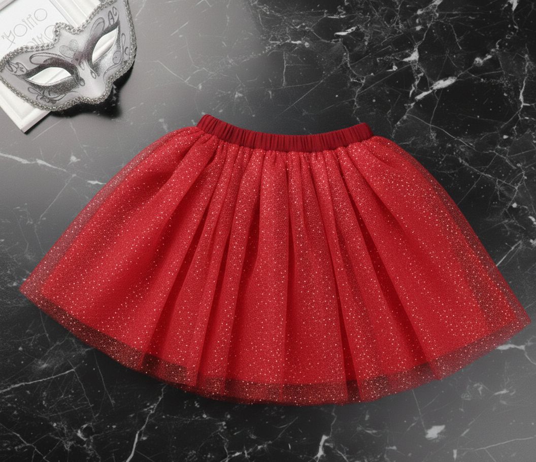 Saia Tule com glitter