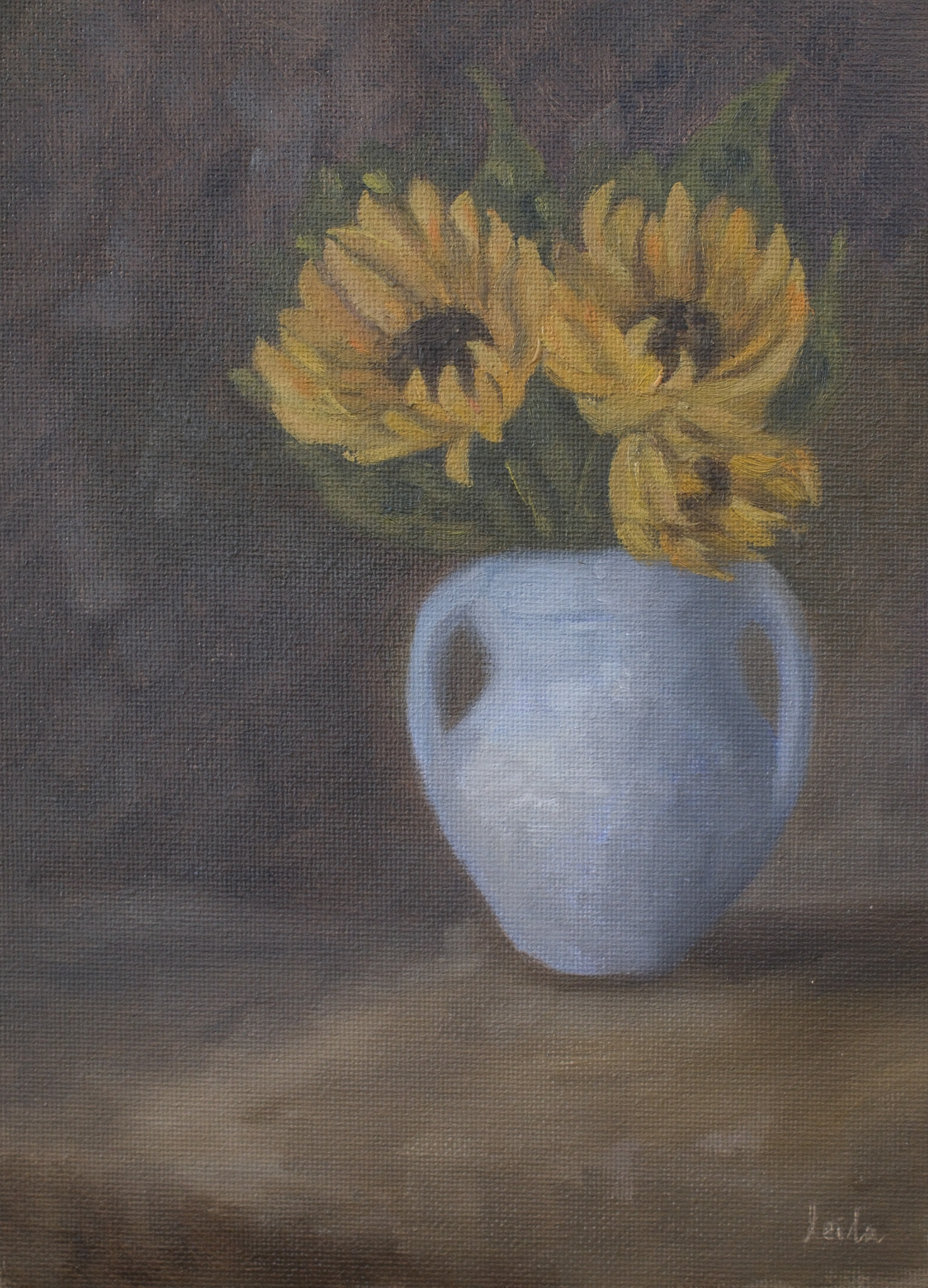 Still Life Sunflower Vase