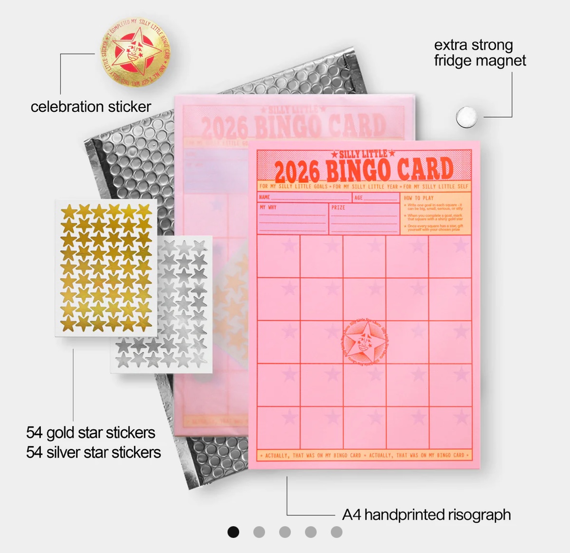 2026 Bingo Card Set