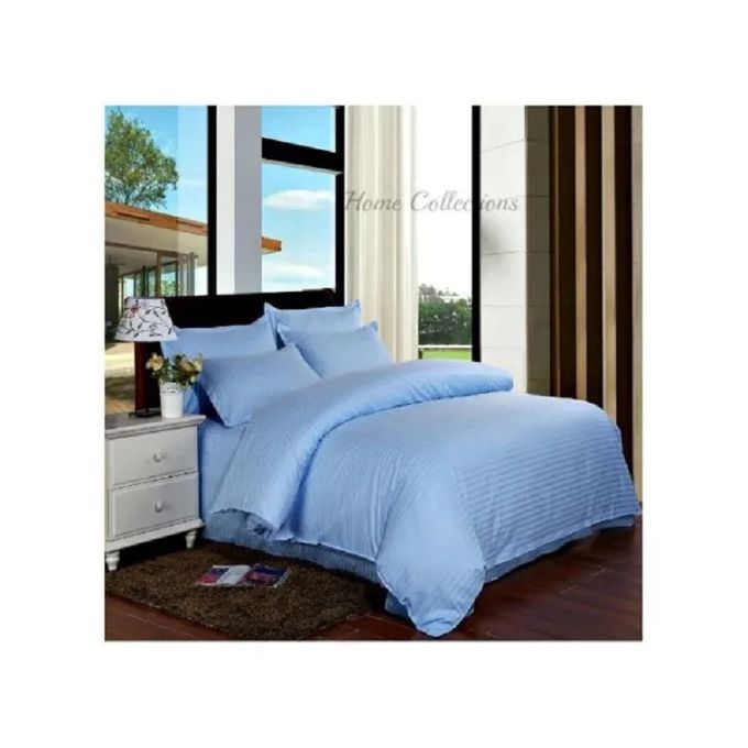 Parure de lit Grace Foam 5*6 (152 x 183 cm) en coton, 4 pièces - 2 draps et 2 taies d'oreiller - Bleu clair