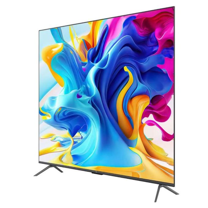 Téléviseur intelligent TCL QLED PRO 4K Ultra HD 55 pouces (140 cm) compatible Google (réf. 55C655), HDR 10+, Dolby Vision Atmos, 120 Hz VRR + 120 Hz DLG, système audio ONKYO 2.1 canaux, design fin et monobloc - Noir