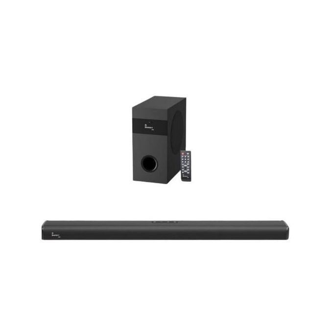 Barre de son Smartplus 2.1 sans fil Bluetooth puissante pour home cinéma avec caisson de basses - Noir. (Garantie 1 an)