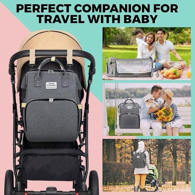 Lit bébé et sac à dos avec table à langer pour nourrissons