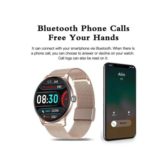 Montre connectée multifonctionnelle avec appels Bluetooth