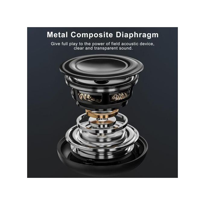 Enceinte portable sans fil Lenovo K3 Bluetooth 5.0 avec basses 3D - Noir