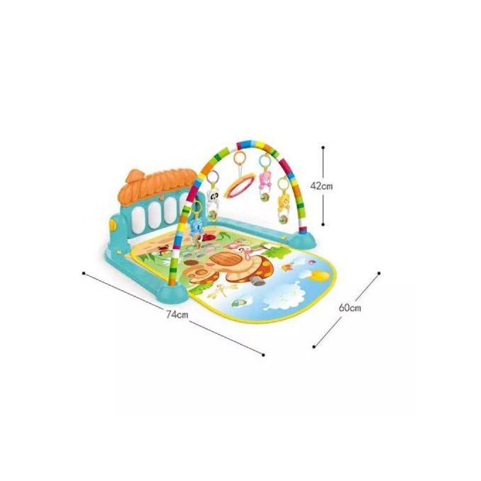 Tapis de piano musical en plastique pour enfants – Vert