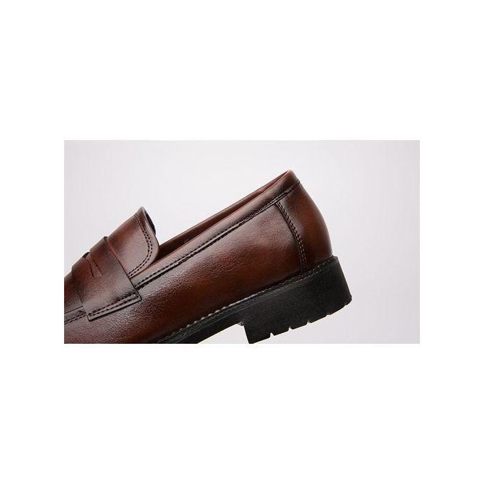 Chaussures Oxford Banagat pour homme, chaussures plates habillées, mocassins, style italien, marron officiel