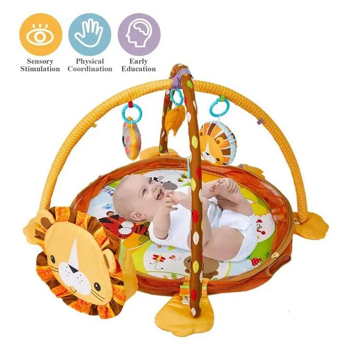 Tapis d'éveil pour bébé - Animaux - Orange