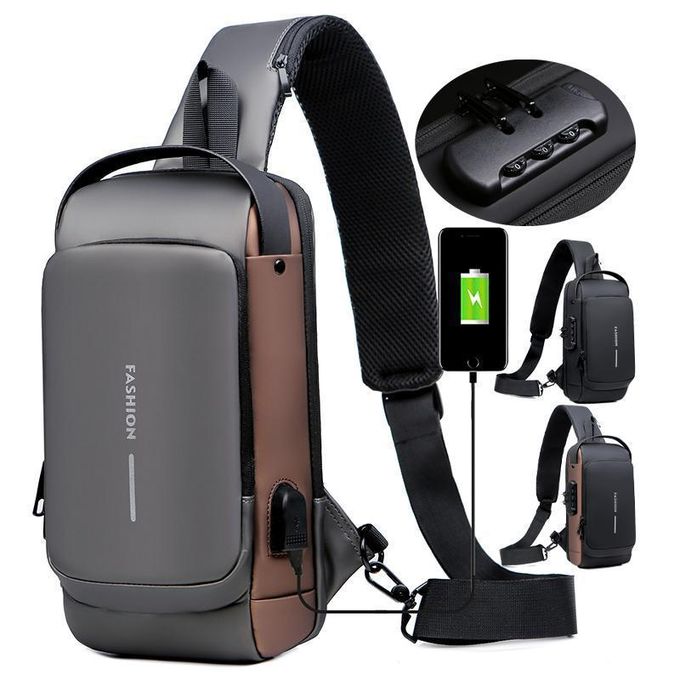 Sac bandoulière unisexe Genetic pour adulte, élégant et doté de plusieurs compartiments pour ranger vos affaires en toute sécurité - multicolore