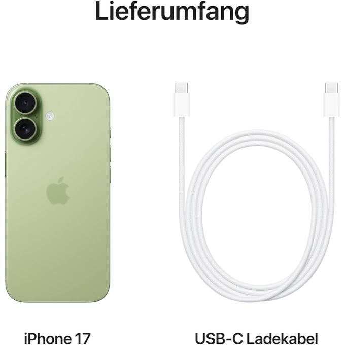 Apple iPhone 17 - 6.3" 12GB RAM 256GB ROM 48MP 3692mAh - Sage