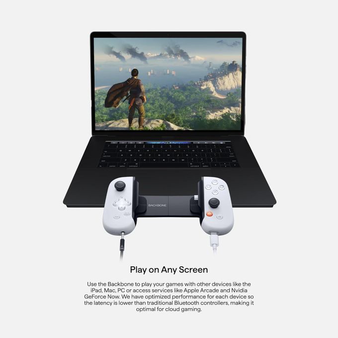 Manette de jeu mobile Backbone One pour Android et iPhone 15/16 (USB-C) - 2e génération 