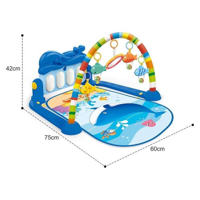 Tapis de piano musical en plastique pour enfants – Vert