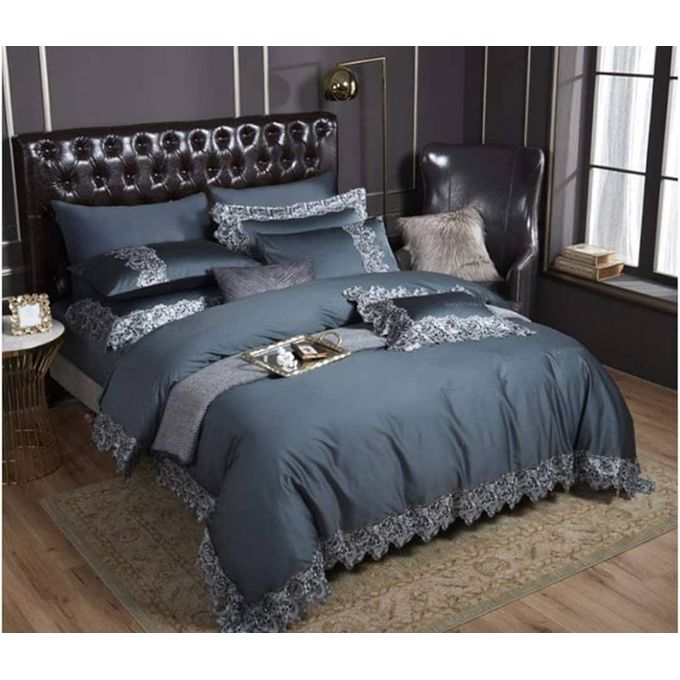 COUETTE EN DENTELLE 6 PIÈCES - GRIS