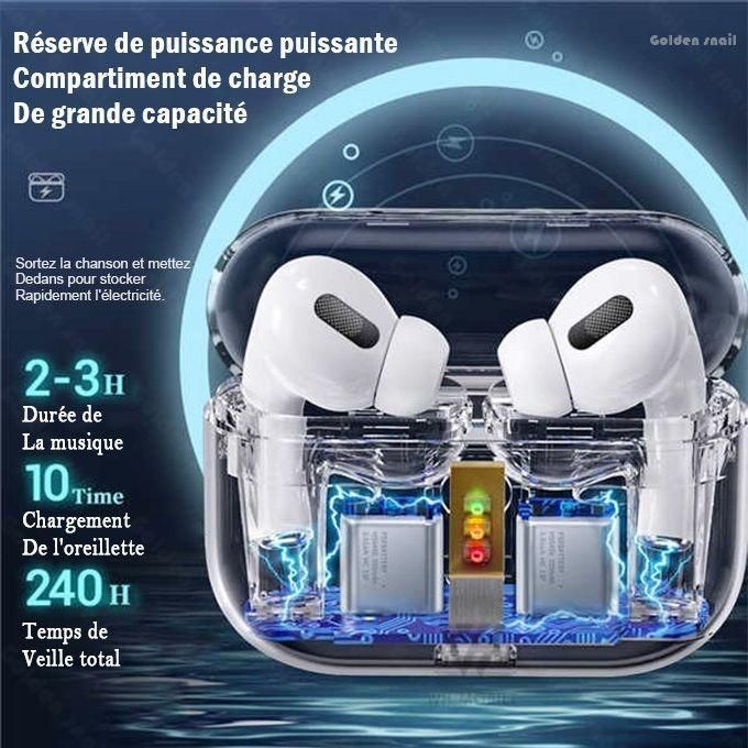 Écouteurs sans fil Bluetooth GtyGo avec crochet d'oreille anti-chute