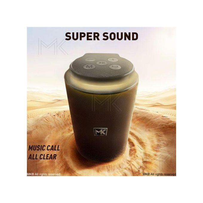 Enceinte Bluetooth MK®, extérieure, sans fil, portable, double appairage, son stéréo puissant, basses profondes