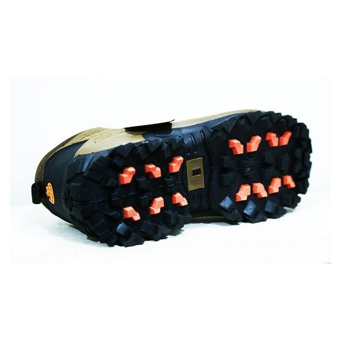 Chaussure de randonnée de montagne pour homme, sécurité et performances - Gris et marron