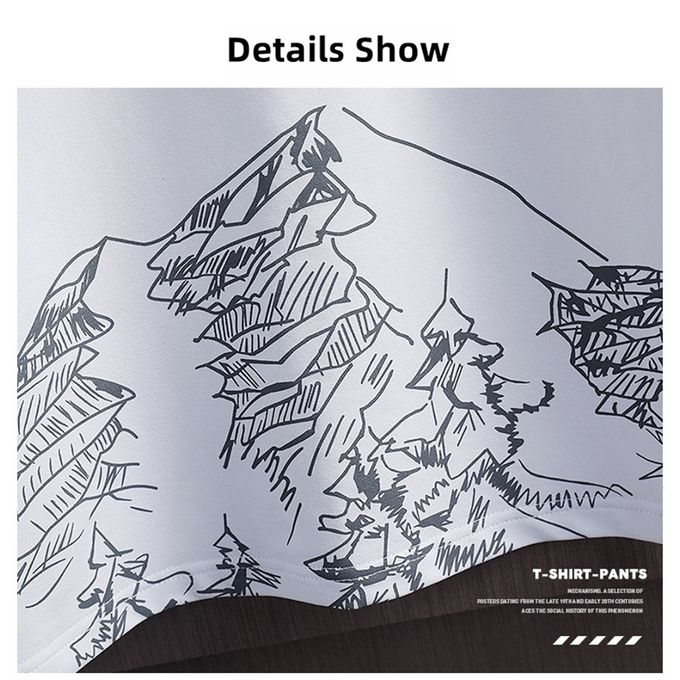 Ensemble t-shirt et short blanc Astaga