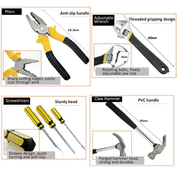 Malette d'outils complète 12 pièces