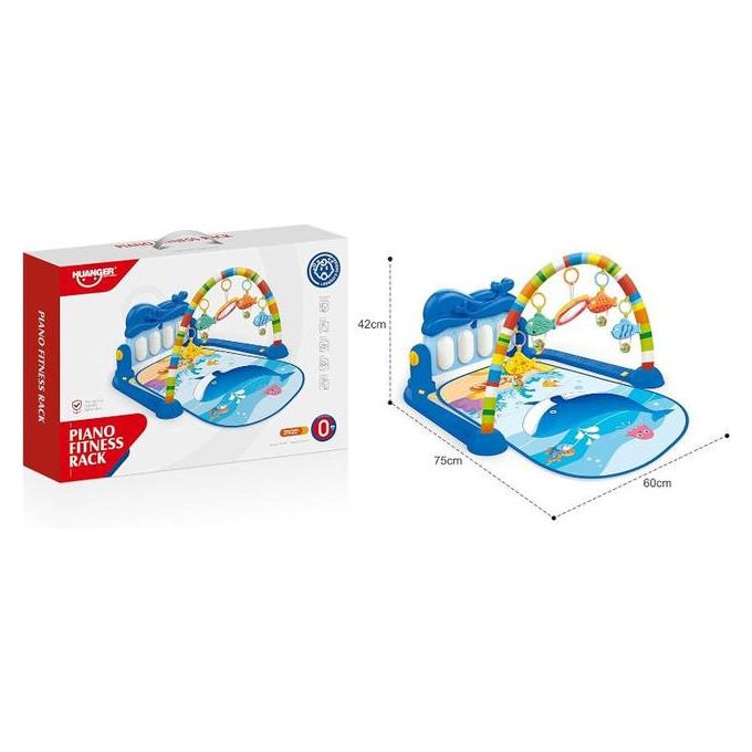 Tapis de piano musical en plastique pour enfants – Vert