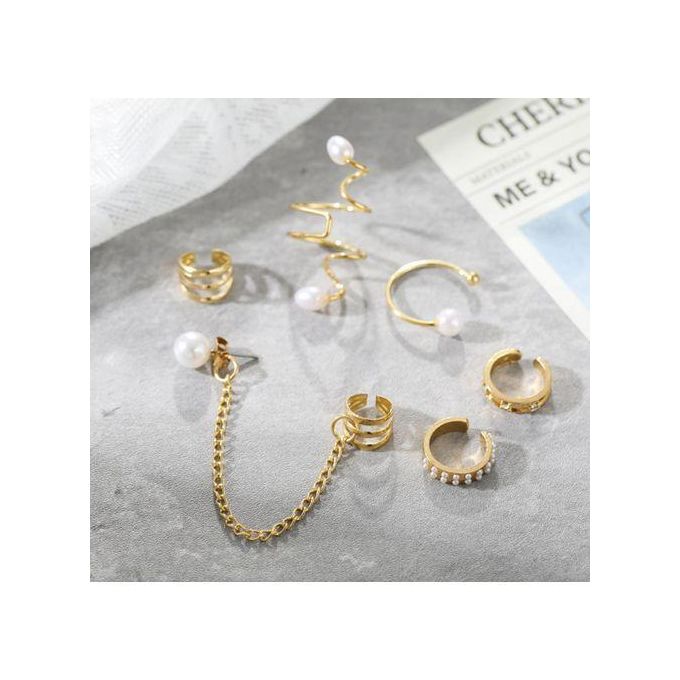 Boucles d'oreilles Aprillan à clip, manchette d'oreille pour femme, bijoux sans perçage