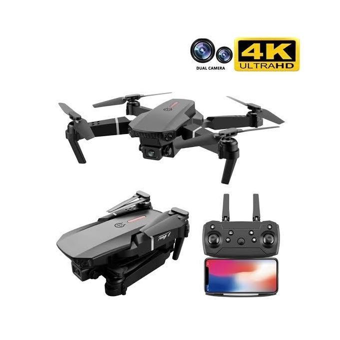 Drone avec caméra haute définition (nacelle) WiFi FPV pliable 2,4 GHz, quadricoptère RC 6 axes, maintien d'altitude - Multicolore