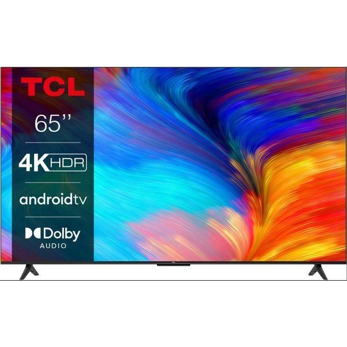 Téléviseur intelligent TCL 65 pouces UHD 4K HDR Android Google avec décodeur TNT intégré, 65P755/65V6C - Noir (Garantie 1 an)