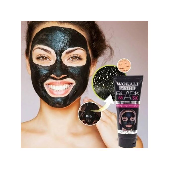 Masque au charbon naturel anti-points noirs et acné, masque peel-off noir pour tous types de peau, nettoyage en profondeur, éclaircissement et rajeunissement.