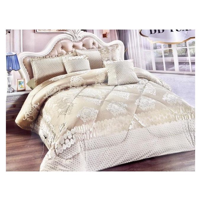 Ensemble de couette avec 2 taies d'oreiller, 2 housses de coussin et 1 drap-housse