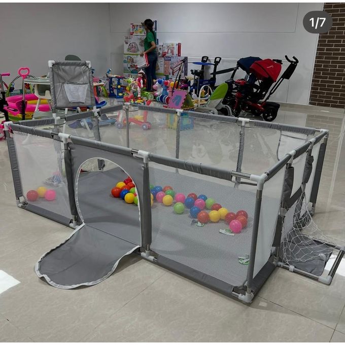 Clôture de jeu pour enfants - Grise