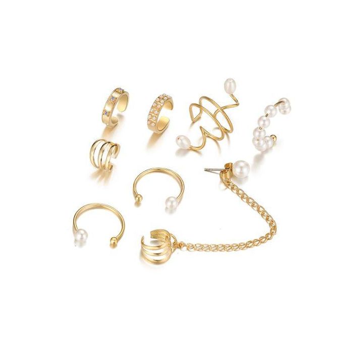 Boucles d'oreilles Aprillan à clip, manchette d'oreille pour femme, bijoux sans perçage