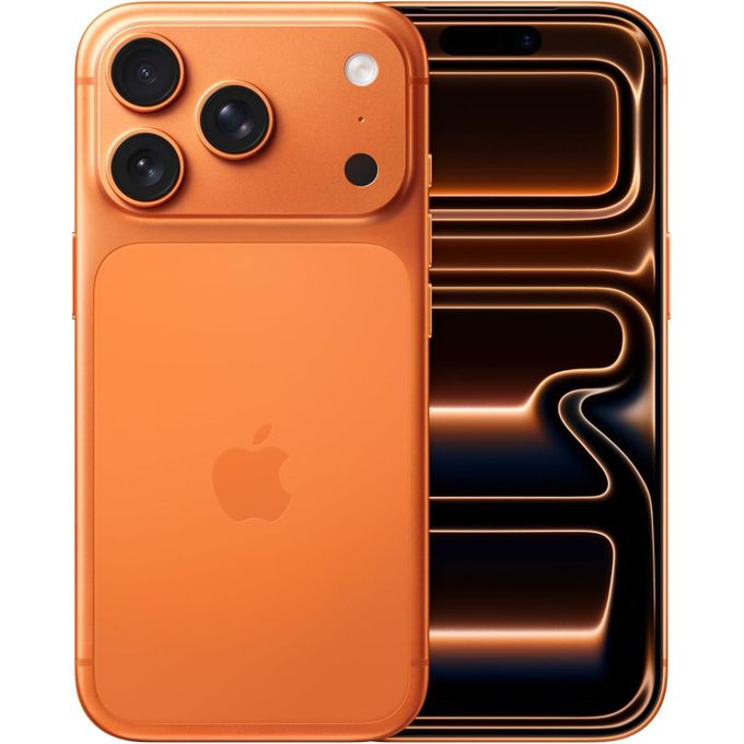 Apple iPhone 17 Pro - 6,3 pouces, 12 Go de RAM, 256 Go de ROM, 48 Mpx, batterie 3 998 mAh - Orange cosmique