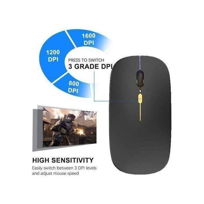 Souris sans fil rechargeable