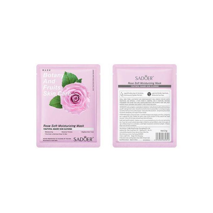 SADOER Masque visage aux fruits (8 pièces) et soin hydratant anti-rides