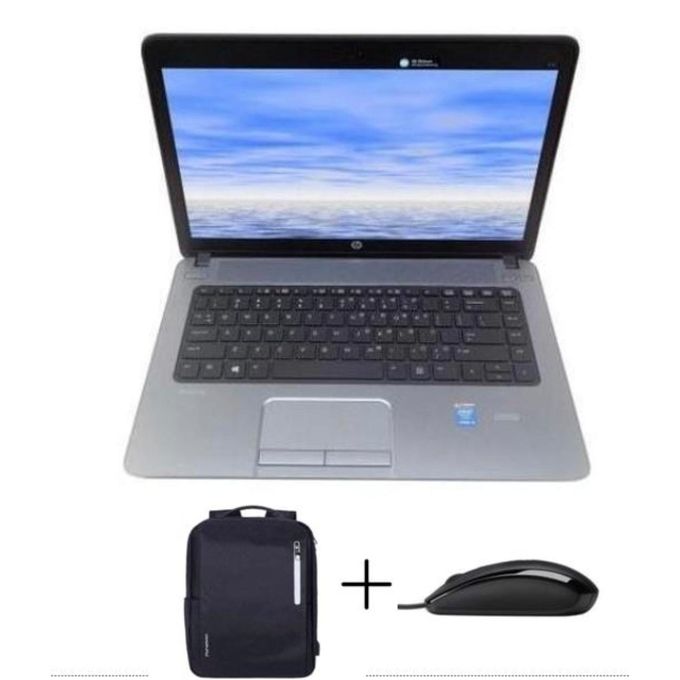 HP ProBook 640 reconditionné (Core i5, 8 Go de RAM, disque dur de 500 Go, sacoche 14 Plus, noir)