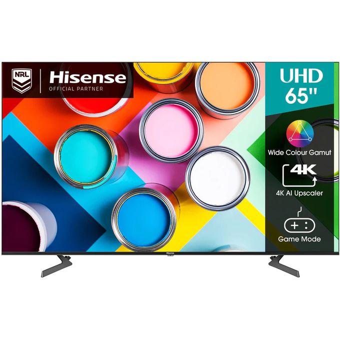 Hisense 65" Inch 4K UHD Smart LED TV, VIDAA with Built-in WiFI - Black